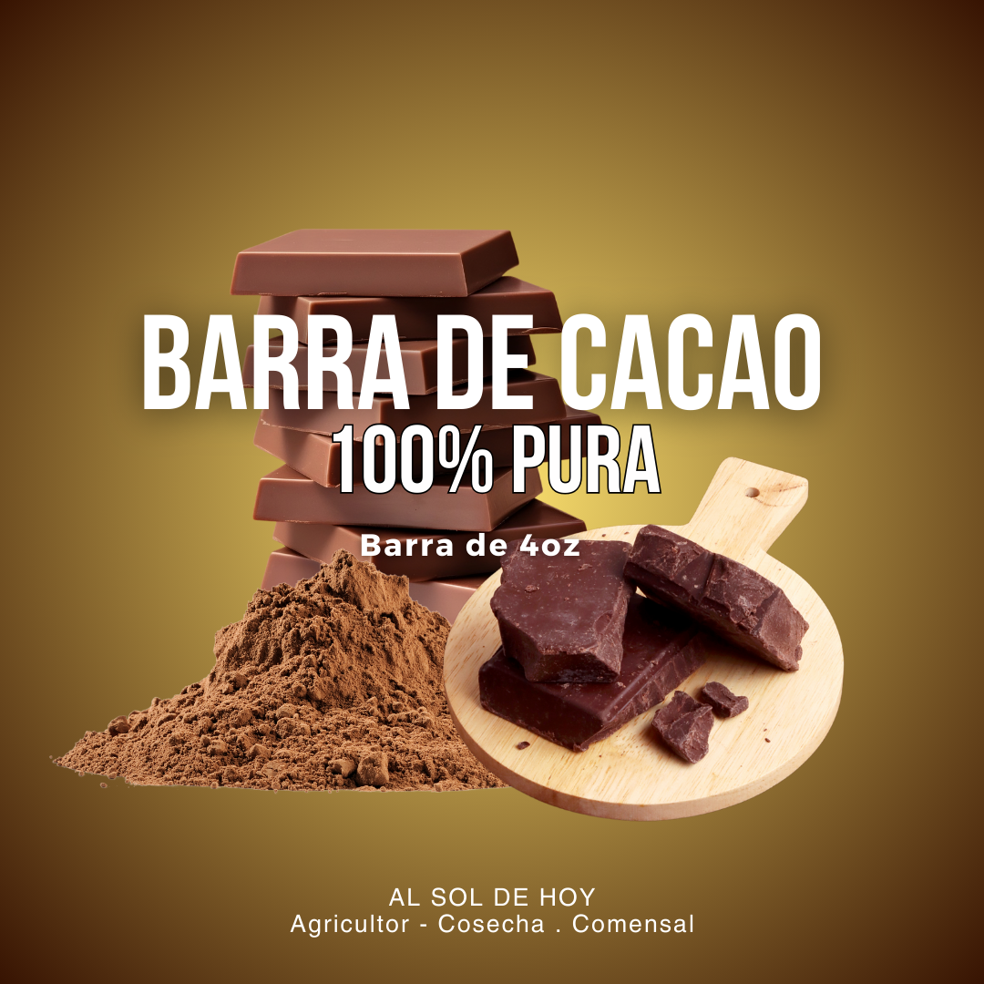 Barra de Cacao 100% Pura